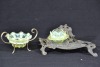 Uranium Glass - Victorian Vaseline glass compote - 2