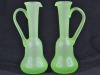 Uranium Glass - French Opaline Ewer pair - 2