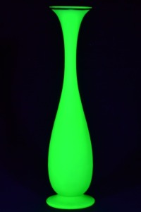 Uranium Glass - French Opaline vases