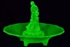 Uranium Glass - Float Bowl Belvedere set