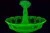 Uranium Glass - Float Bowl Flora