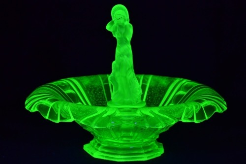 Uranium Glass - Float bowl Sigrid bowl set