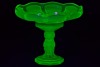 Uranium Glass - Art Deco Centrepiece