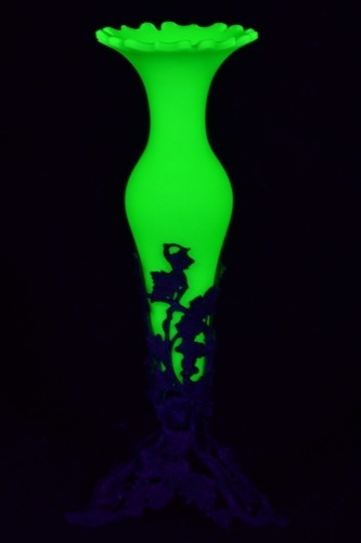 Uranium Glass - Victorian Bud vase