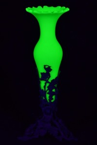 Uranium Glass - Victorian Bud vase