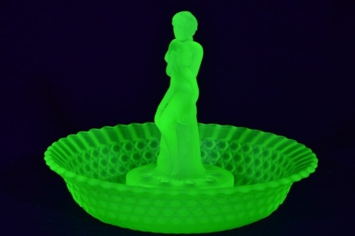 Uranium Glass - Float bowl Stump lady