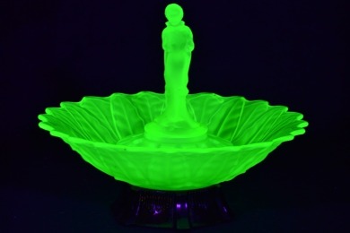 Uranium Glass - Float Bowl Undine