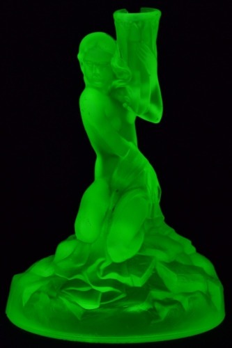 Uranium Glass - Lamp base