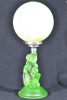 Uranium Glass - Art Deco Lamp - 3