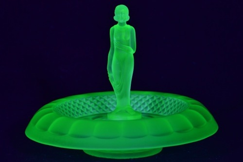 Uranium Glass - Float bowl Dianna