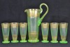 Uranium Glass - Art Deco style lemonade set - 2