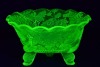 Uranium Glass - Depression Glass bowl
