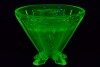 Uranium Glass - Depression Glass bowl