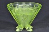 Uranium Glass - Depression Glass bowl - 2