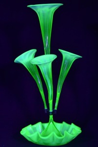 Uranium Glass - Victorian Epergene