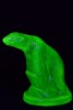 Uranium Glass - Art Glass Polar Bear - 3