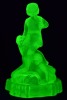 Uranium Glass - Depression Glass centrepiece