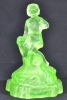 Uranium Glass - Depression Glass centrepiece - 2