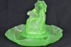 Uranium Glass -Float bowl Shamrock - 2