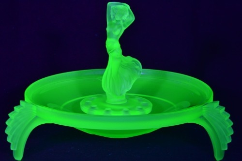 Uranium Glass - Float Bowl Isadora