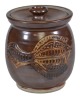 Australian Pottery - E. Deemera Yarrabah pottery canister