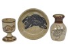 Australian Pottery - Yarrabah pottery Indigenous X 2 U/M x 1 - 2