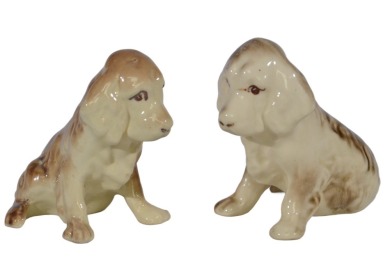 Australian Pottery - Koala ware pair of dogs