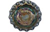 Australian Carnival Glass Swan bowl