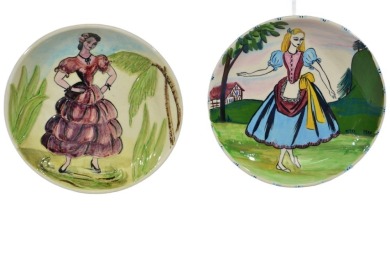 Australian Pottery -Giezelle plates X2