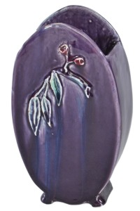 Australian Pottery - Harvey School Oval slab vase