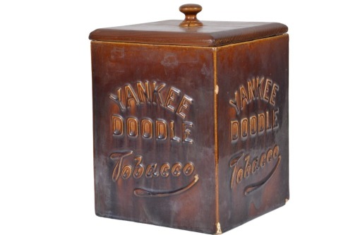 Australian Pottery - Yankee Doodle Tobacco canister