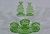 Uranium Glass - Dressing Tables set of 6 pieces - 2