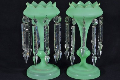 Uranium Glass - Victorian Lustres