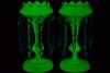 Uranium Glass - Victorian Lustres - 2