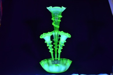 Uranium Glass - Victorian Epergne