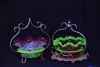 Uranium Glass - Victorian jam dishes - 2