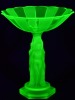 Uranium Glass - Art Deco Centrepiece