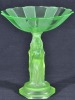 Uranium Glass - Art Deco Centrepiece - 2