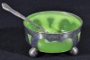 Uranium Glass - Art Deco jam dish