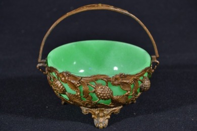 Uranium Glass - Victorian jam dish