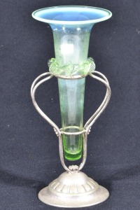 Uranium Glass - Art Nouveau vase