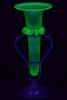 Uranium Glass - Art Nouveau vase - 2