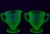 Uranium Glass - Australian Glass pair