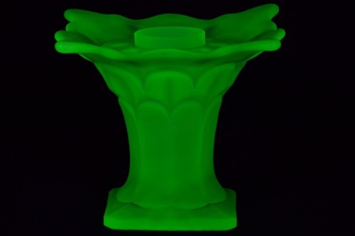 Uranium Glass - Depression Glass bowl