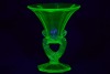 Uranium Glass - Art Deco vase - 2
