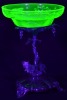 Uranium Glass - Victorian Centrepiece - 2