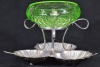 Uranium Glass - Art Deco Style serving dish - 2