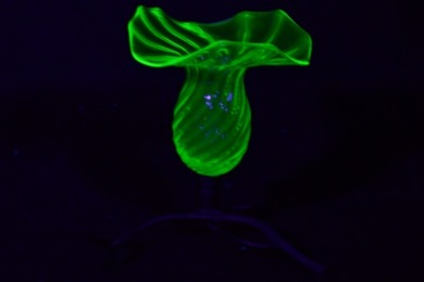 Uranium Glass - Victorian Specimen vase