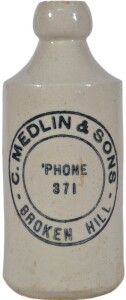 Ginger Beer - B/T-C. Medlin & Sons Broken Hill