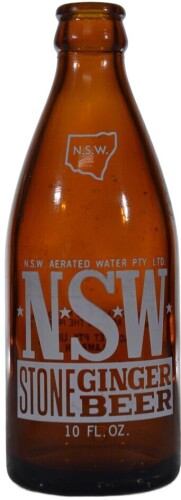 Glass Ginger Beer - NSW Aerated Water Pty Ltd (Lambton )